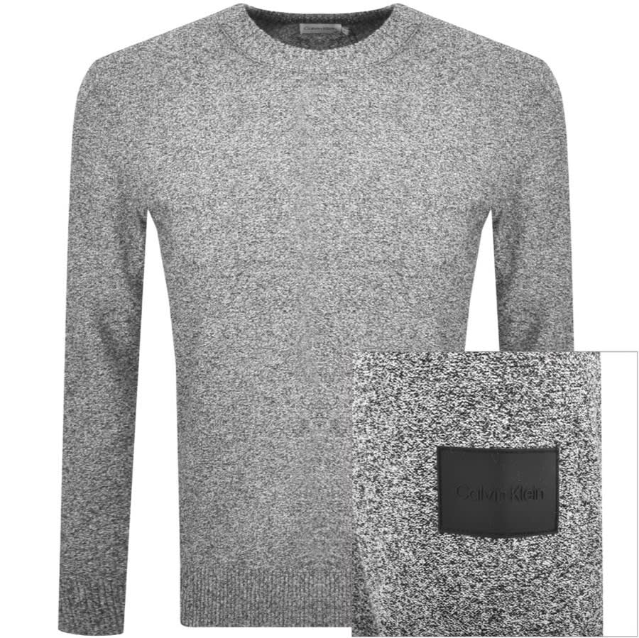 Alternative Image for ProductCalvin Klein Logo Knit Jumper Grey1
