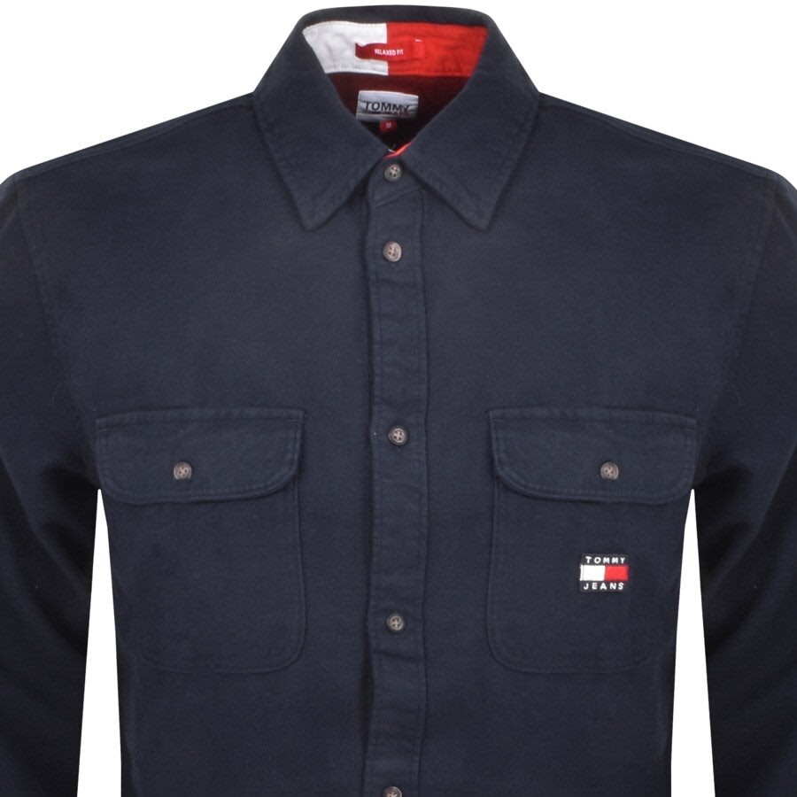 Alternative Image for ProductTommy Jeans Twill Brushed Overshirt Navy2