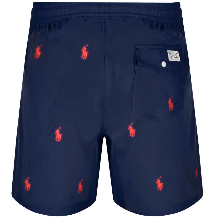 Alternative Image for ProductRalph Lauren Traveller Logo Swim Shorts Navy2