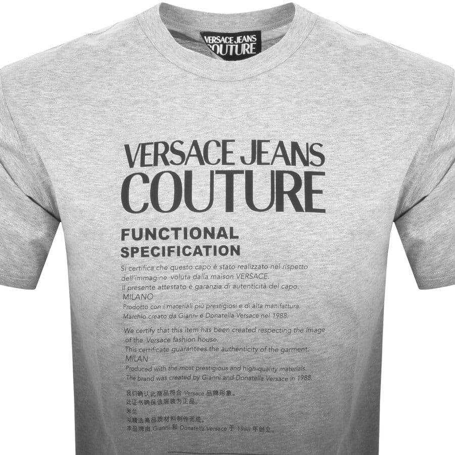 Alternative Image for ProductVersace Jeans Couture Logo T Shirt Grey2