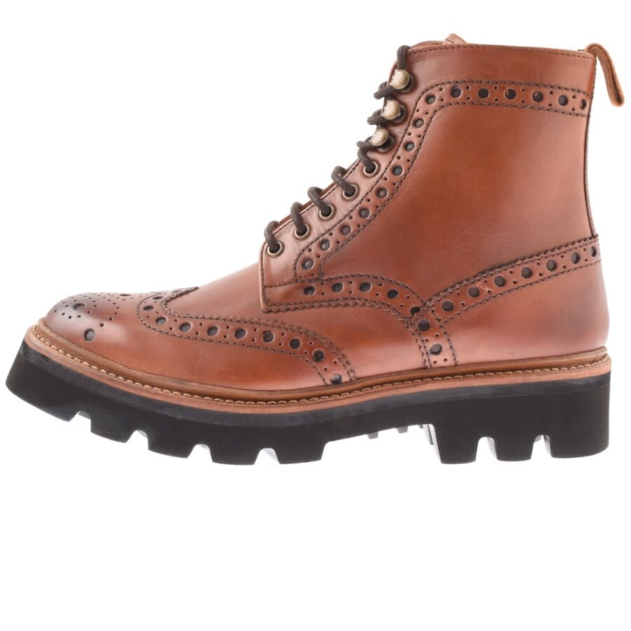 Alternative Image for ProductGrenson Fred Handpaint Boots Brown1