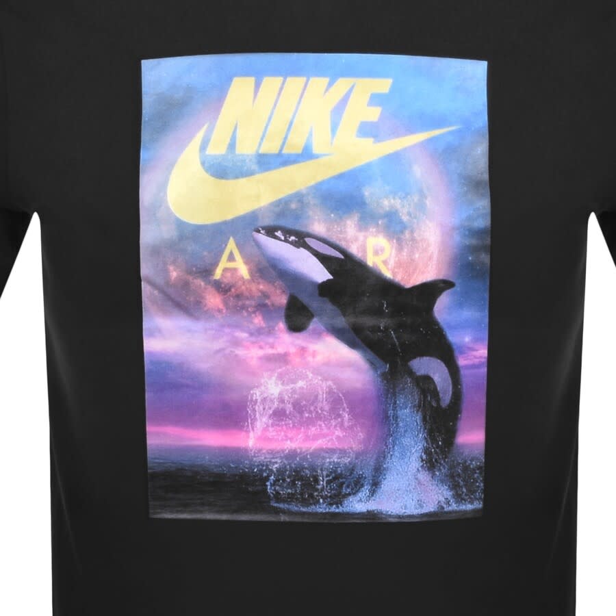 Alternative Image for ProductNike Crew Neck Whale Futura Photo T Shirt Black3