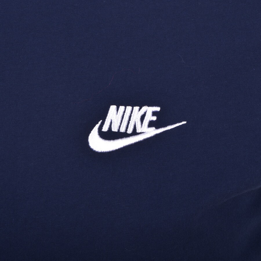 Nike Crew Neck Club T Shirt Navy | Mainline Menswear