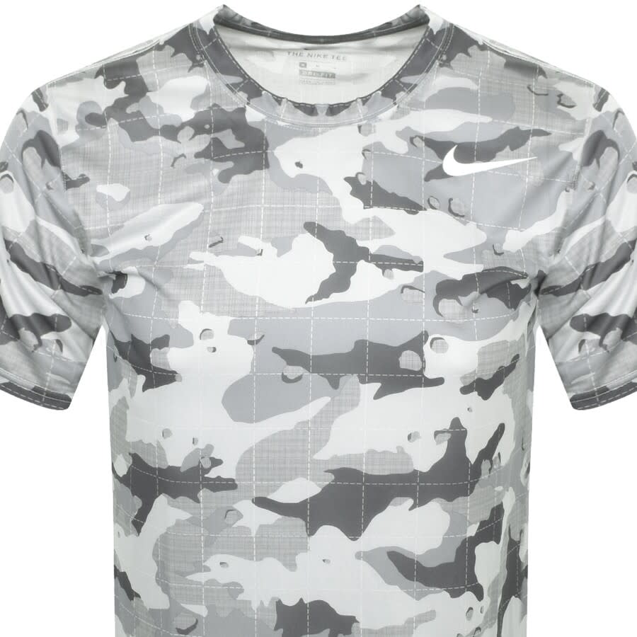 Alternative Image for ProductNike Training Camo Dry T Shirt Grey2