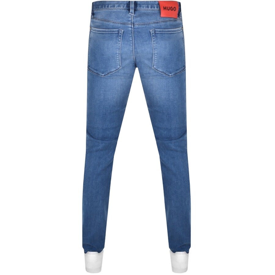 Alternative Image for ProductHUGO 708 Mid Wash Slim Fit Jeans Blue2