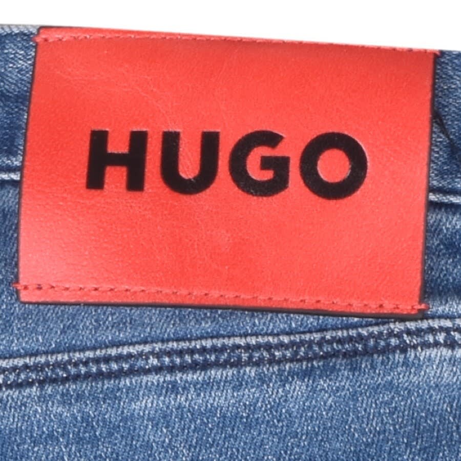 Alternative Image for ProductHUGO 708 Mid Wash Slim Fit Jeans Blue3
