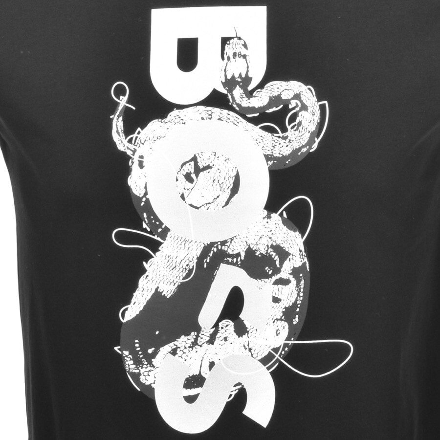Alternative Image for ProductBOSS Thinking 6 Logo T Shirt Black3
