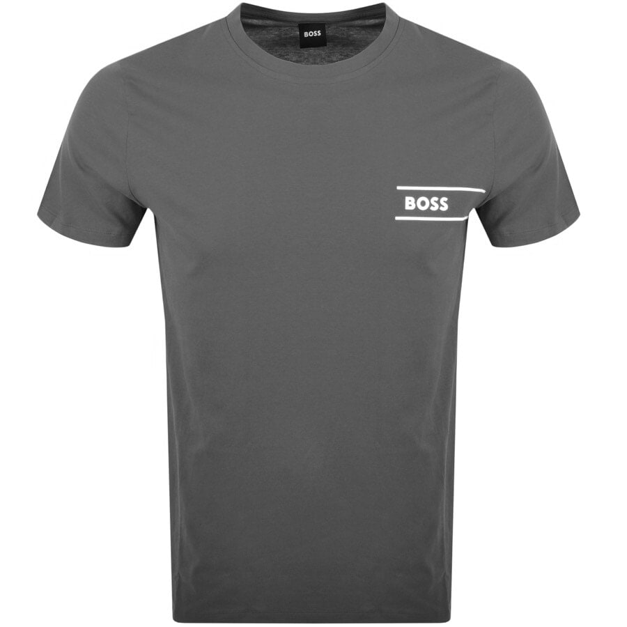 BOSS RN24 Crew Neck T Shirt Black | Mainline Menswear