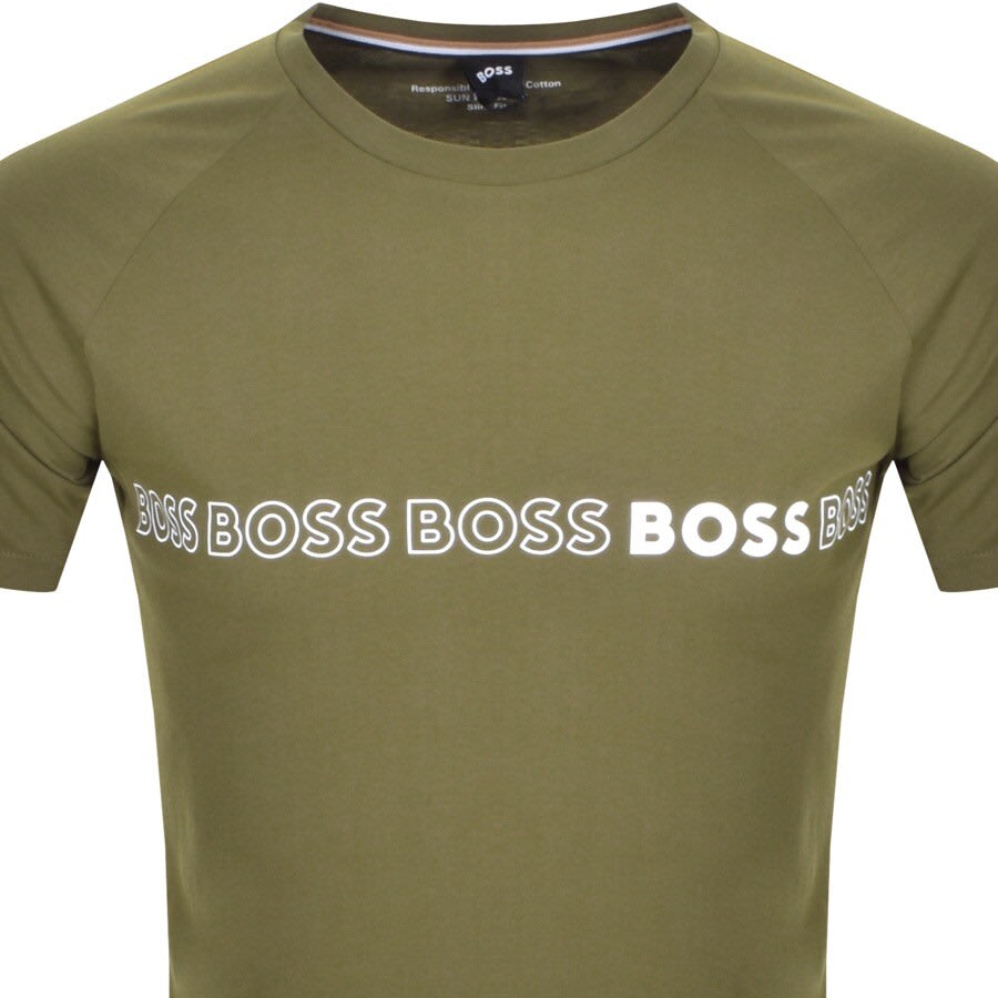 Alternative Image for ProductBOSS UV Protection Slim Fit T Shirt Green2