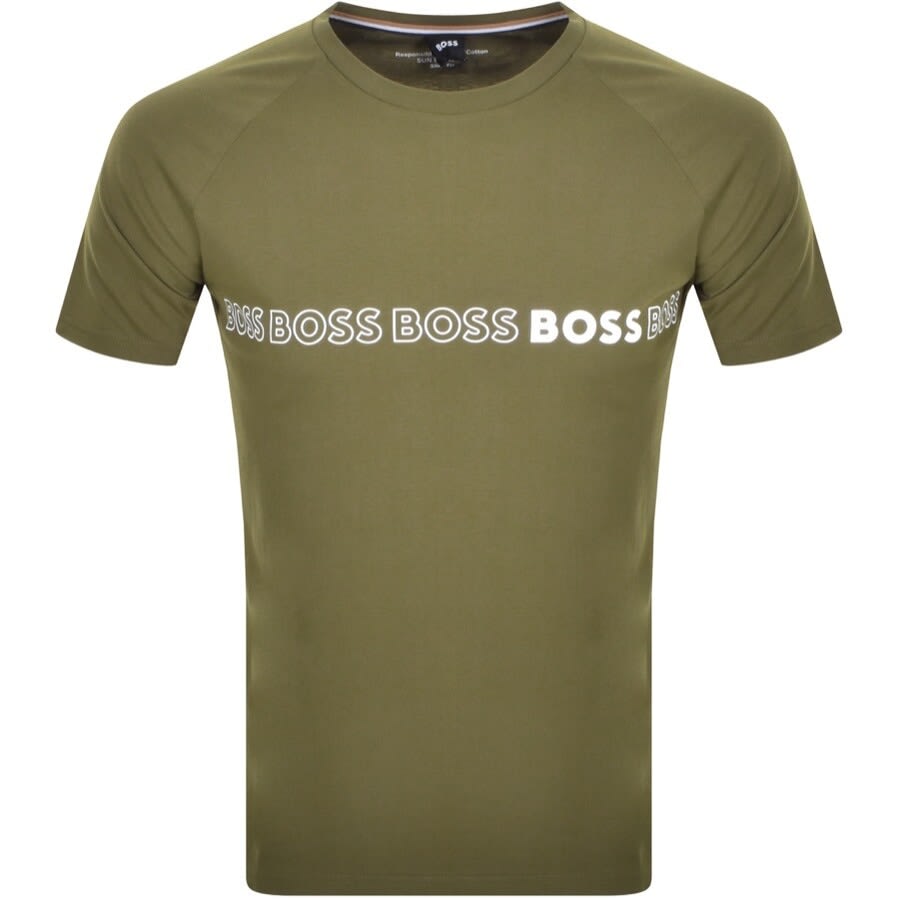 Alternative Image for ProductBOSS UV Protection Slim Fit T Shirt Green1