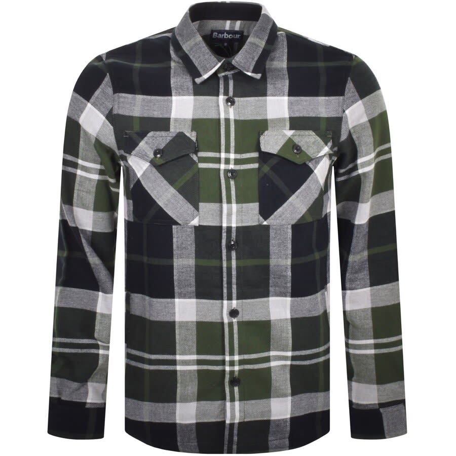 Barbour Cannich Overshirt Jacket Green | Mainline Menswear Canada