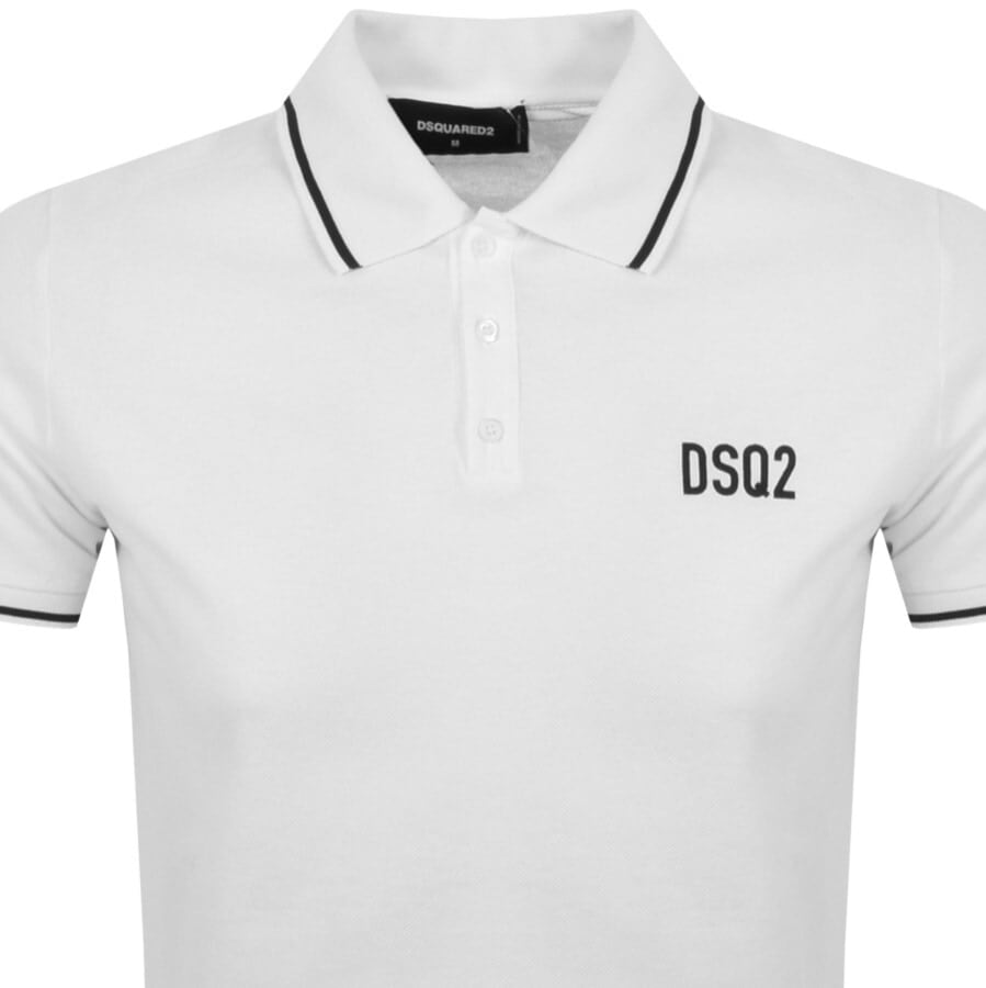 Alternative Image for ProductDSQUARED2 Logo Polo T Shirt White2