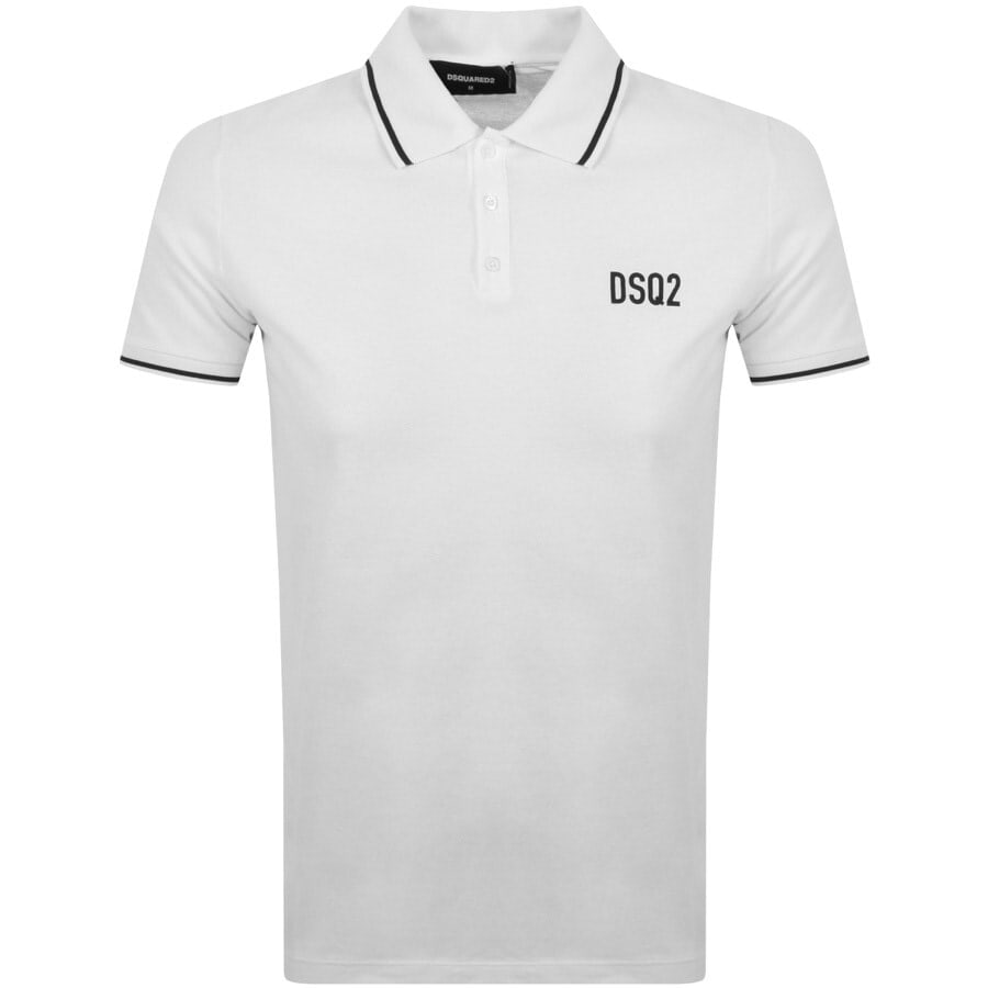 Alternative Image for ProductDSQUARED2 Logo Polo T Shirt White1
