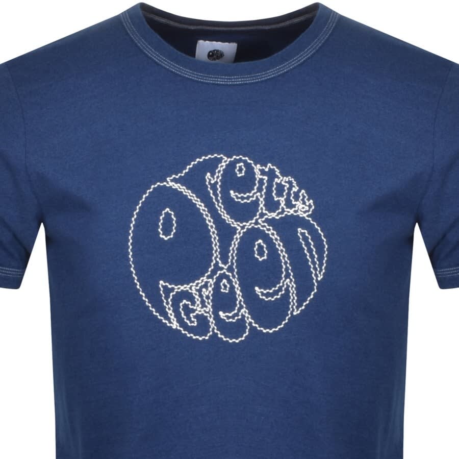 Alternative Image for ProductPretty Green Indigo Logo T Shirt Blue2