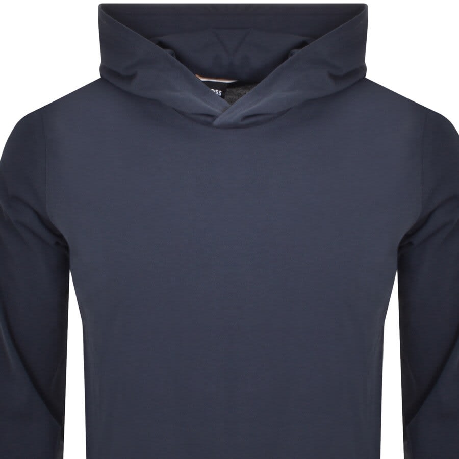 Alternative Image for ProductBOSS Long Sleeved Hooded T Shirt Navy2