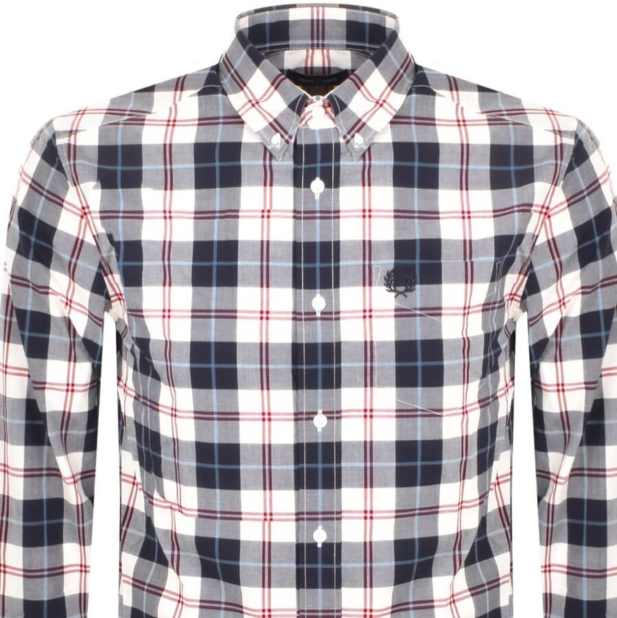 Alternative Image for ProductFred Perry Long Sleeved Tartan Shirt Beige2