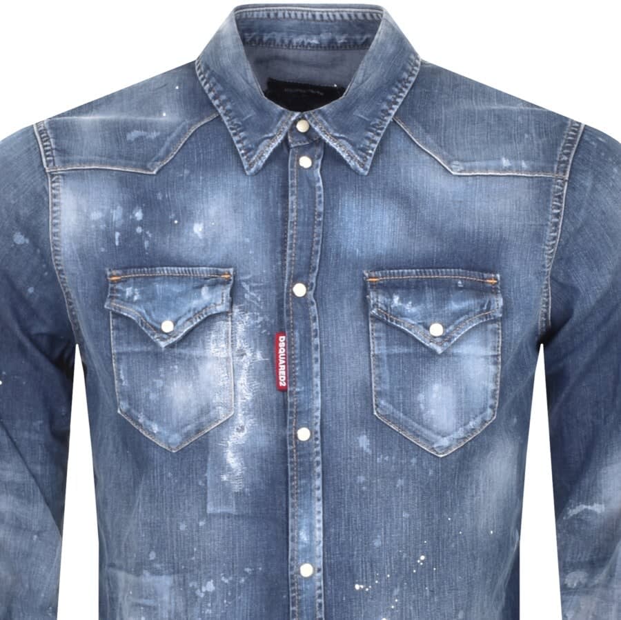 Alternative Image for ProductDSQUARED2 Classic West Shirt Blue2