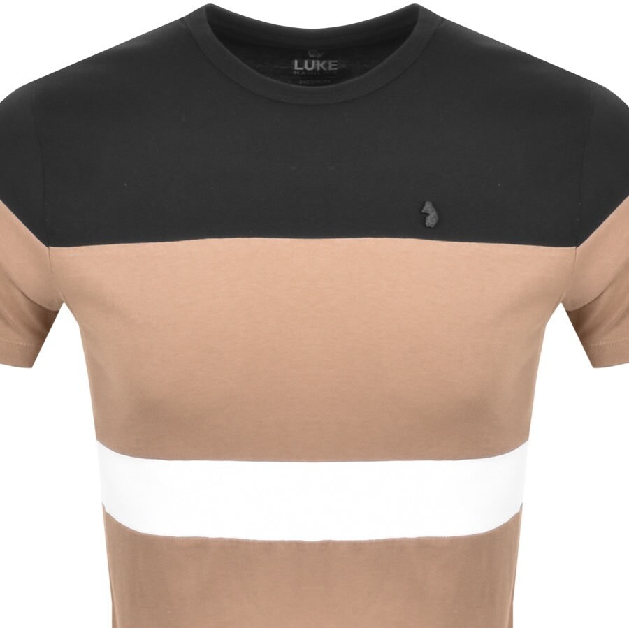 Alternative Image for ProductLuke 1977 Toto Archive Colour Block T Shirt Brown2