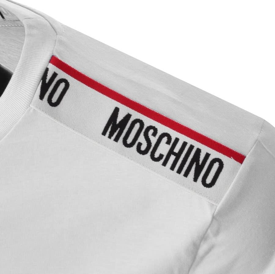 Alternative Image for ProductMoschino Taped Logo Short Sleeved T Shirt White3