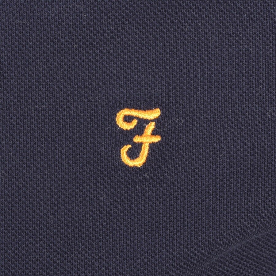Alternative Image for ProductFarah Vintage Haslam Long Sleeve Polo T Shirt Navy3