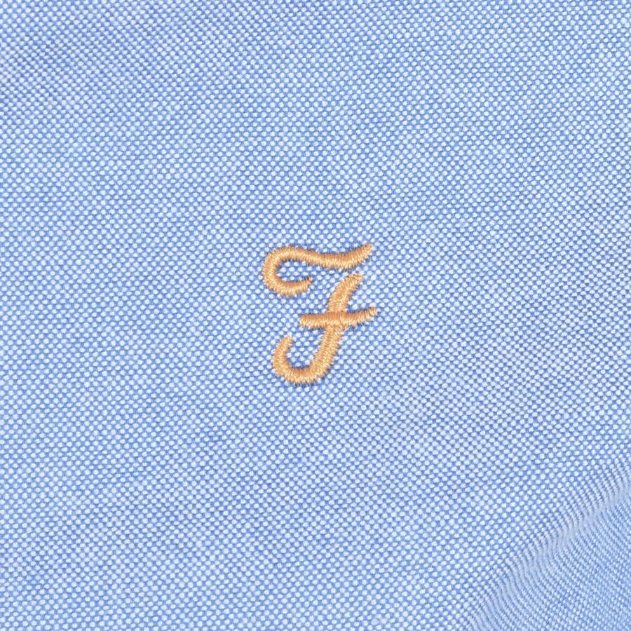 Alternative Image for ProductFarah Vintage Brewer Slim Short Sleeve Shirt Blue3