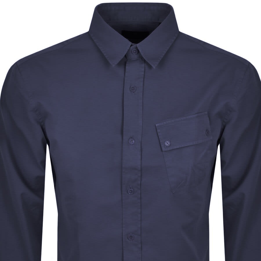 Alternative Image for ProductBelstaff Long Sleeved Pitch Shirt Navy2