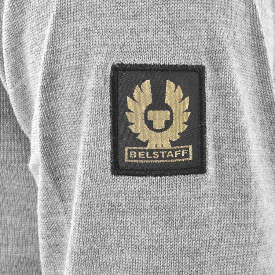 Alternative Image for ProductBelstaff Kilmington Half Zip Logo Jumper Grey3