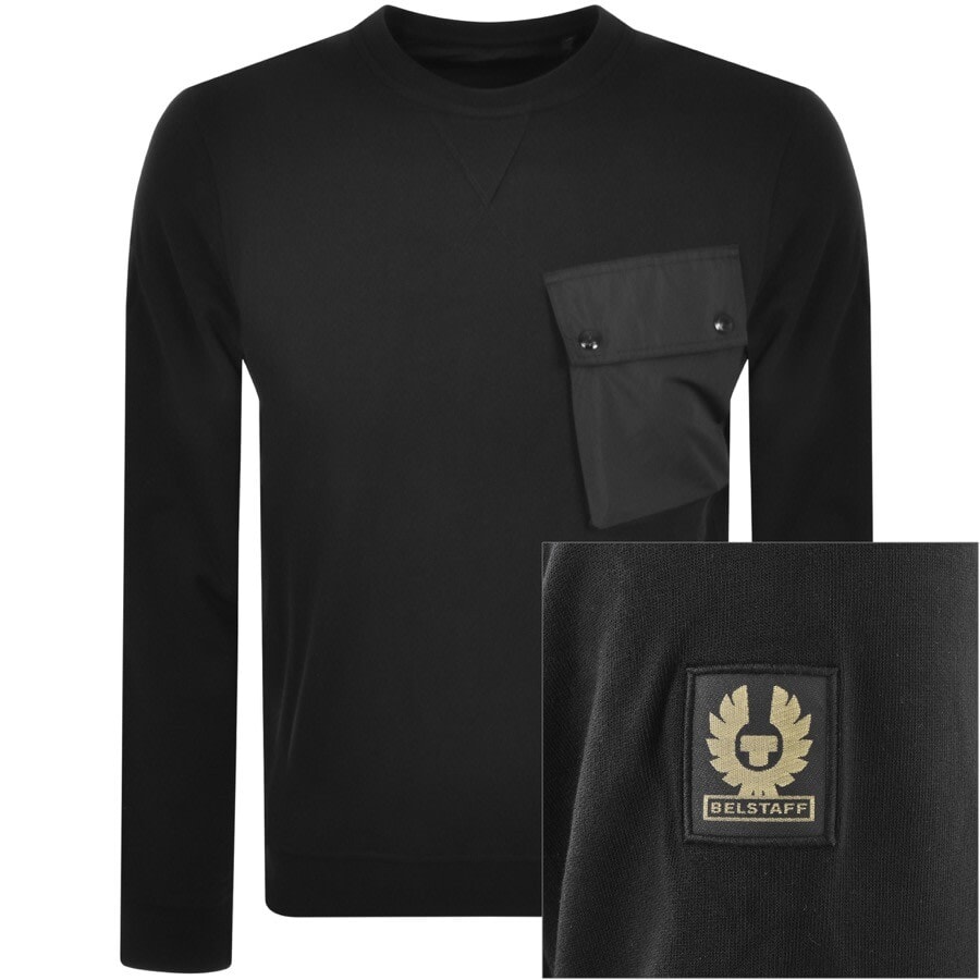 Alternative Image for ProductBelstaff Surge Crew Neck Sweatshirt Black1