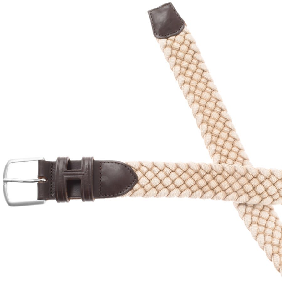 Alternative Image for ProductHackett London Logo Belt Beige2