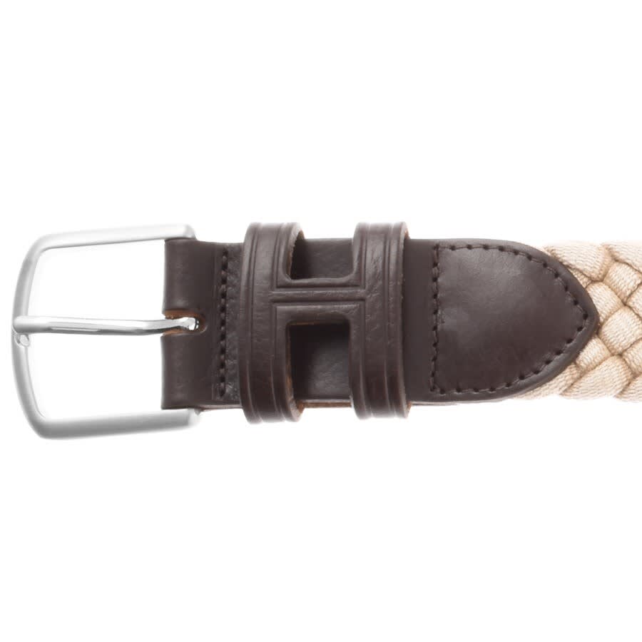 Alternative Image for ProductHackett London Logo Belt Beige3