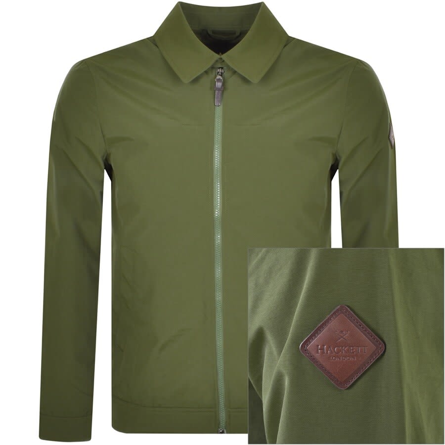 Alternative Image for ProductHackett Full Zip Overshirt Green1