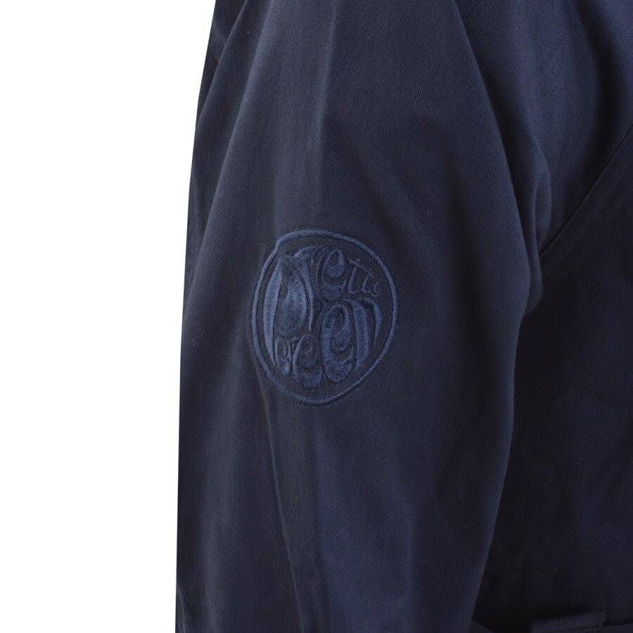 Alternative Image for ProductPretty Green Hooded Mallow Smock Navy3