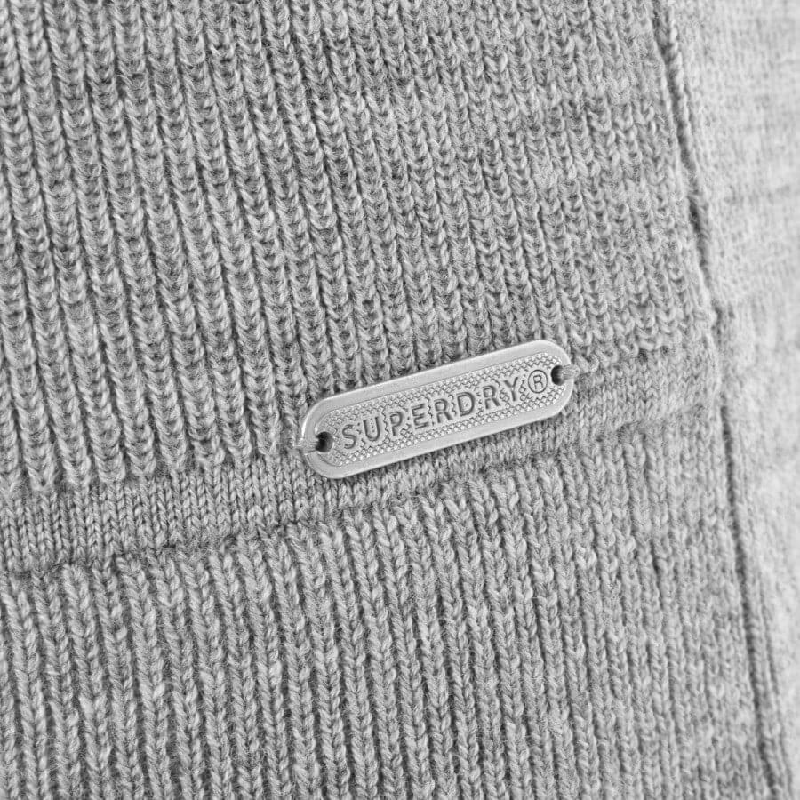 Alternative Image for ProductSuperdry Merino Henley Knit Jumper Grey3