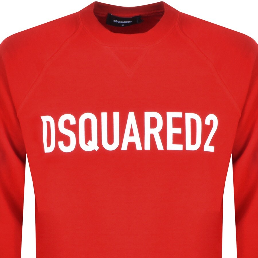 Alternative Image for ProductDSQUARED2 Crew Neck Logo Sweatshirt Red2