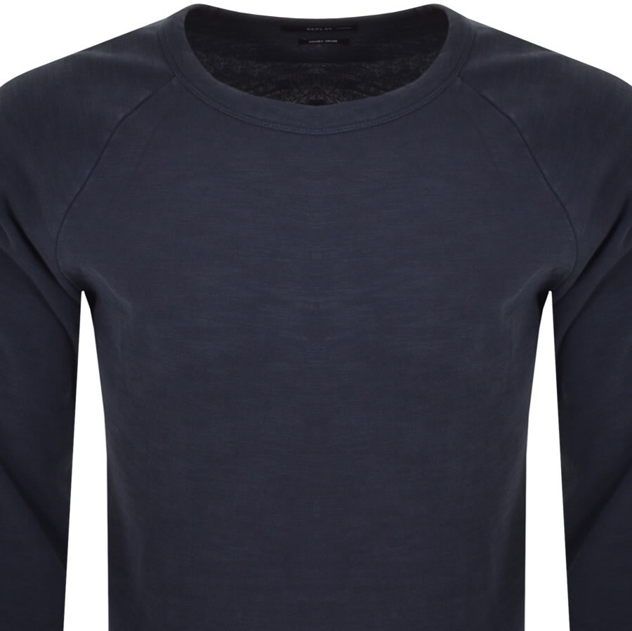 Alternative Image for ProductReplay Crew Neck Sweatshirt Navy2
