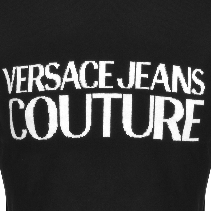 Alternative Image for ProductVersace Jeans Couture Logo Knit Sweatshirt Black3