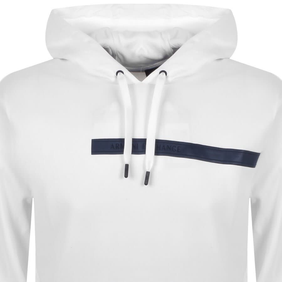Alternative Image for ProductArmani Exchange Logo Hoodie White2