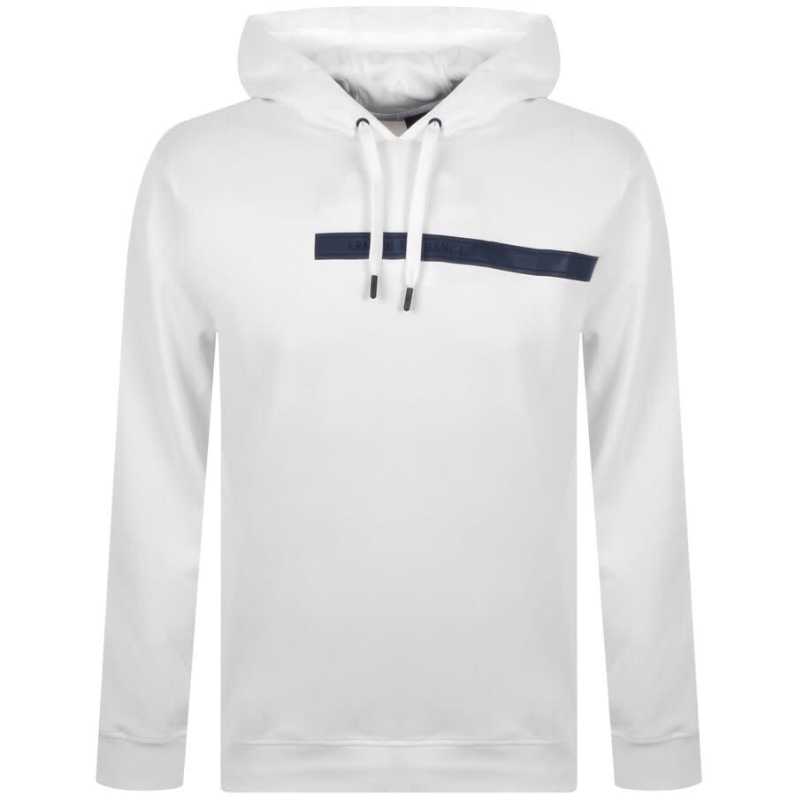 Alternative Image for ProductArmani Exchange Logo Hoodie White1