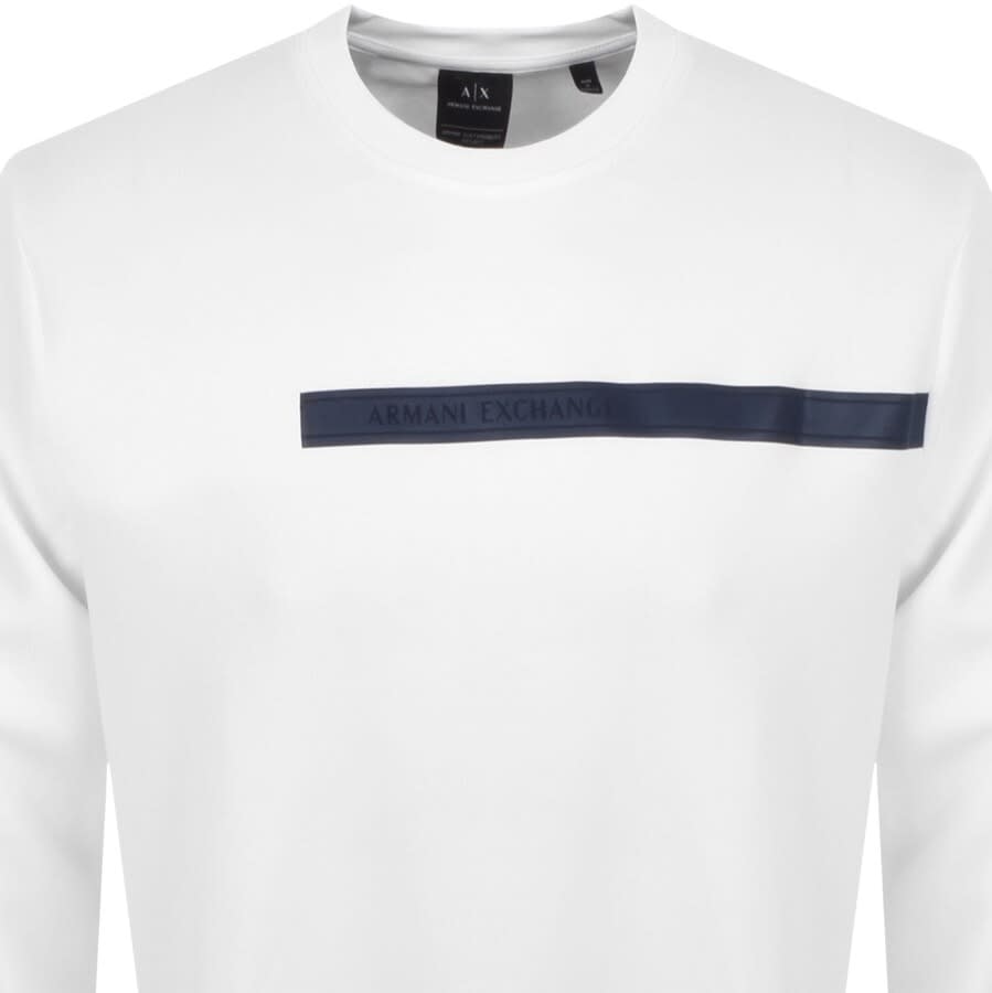 Alternative Image for ProductArmani Exchange Logo Sweatshirt White2
