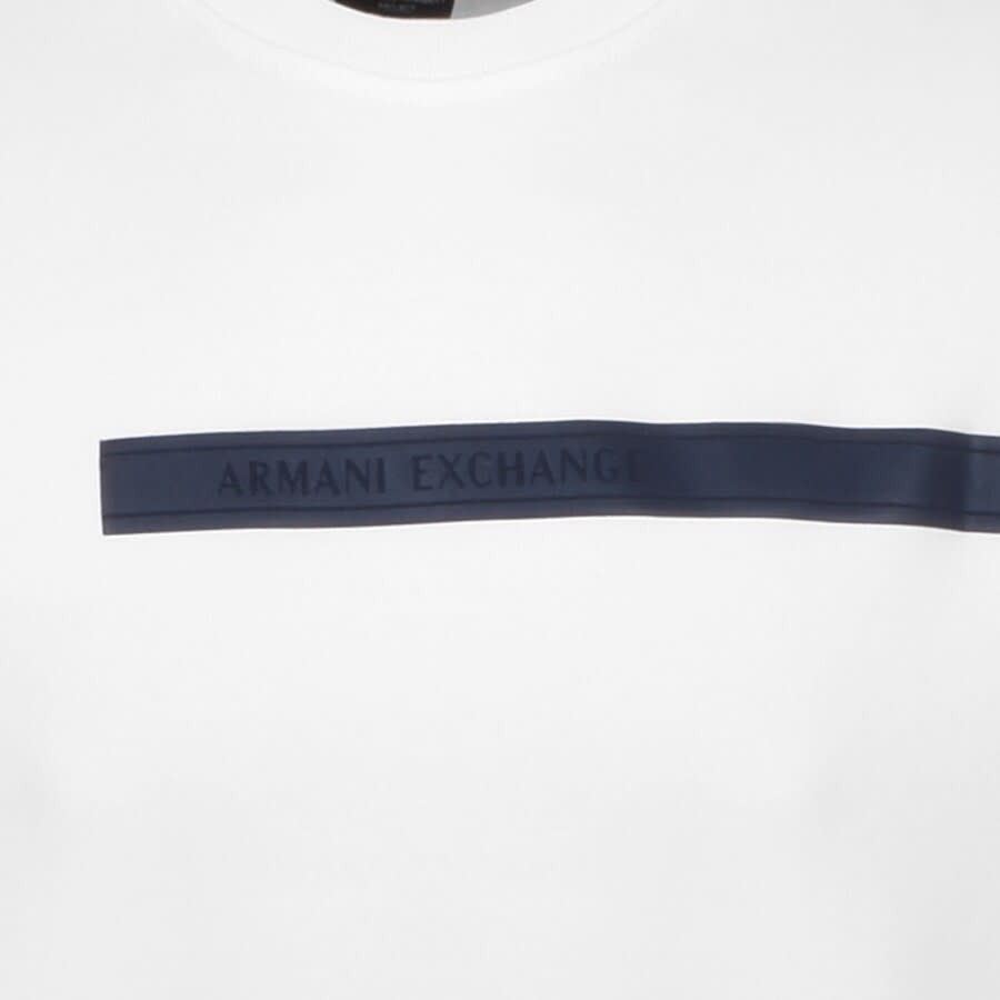 Armani Exchange Logo Sweatshirt White | Mainline Menswear