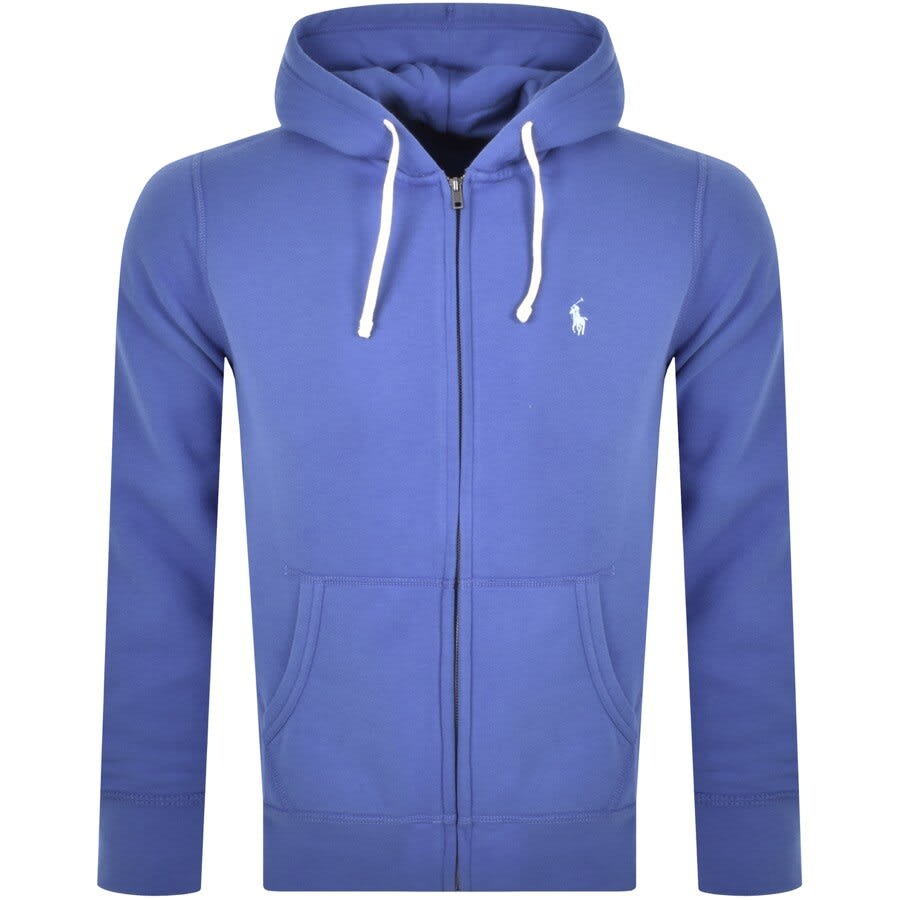 blue polo zip up