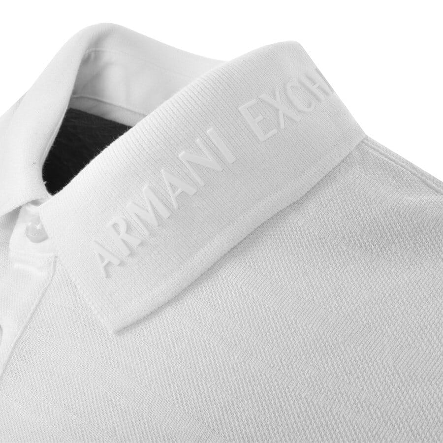 Alternative Image for ProductArmani Exchange Short Sleeved Polo T Shirt White3