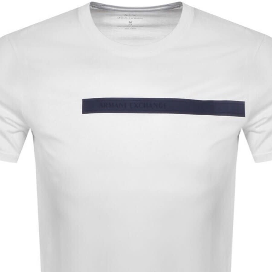 Alternative Image for ProductArmani Exchange Short Sleeve Logo T Shirt White2