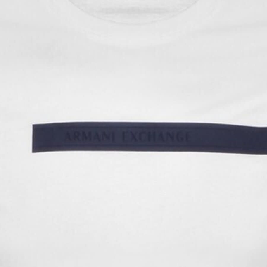 Alternative Image for ProductArmani Exchange Short Sleeve Logo T Shirt White3