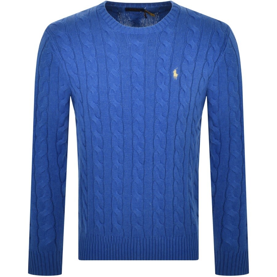 Alternative Image for ProductRalph Lauren Driver Crew Neck Knit Jumper Blue1