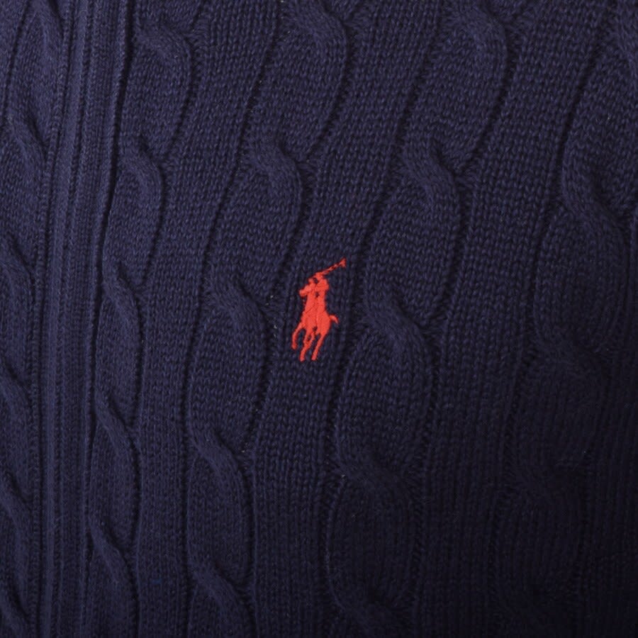 Alternative Image for ProductRalph Lauren Full Zip Knit Jumper Navy3