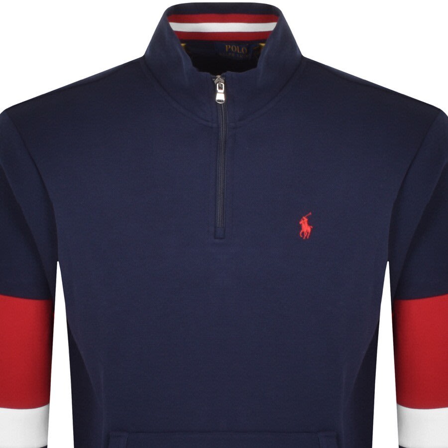 Alternative Image for ProductRalph Lauren Half Zip Sweatshirt Navy2