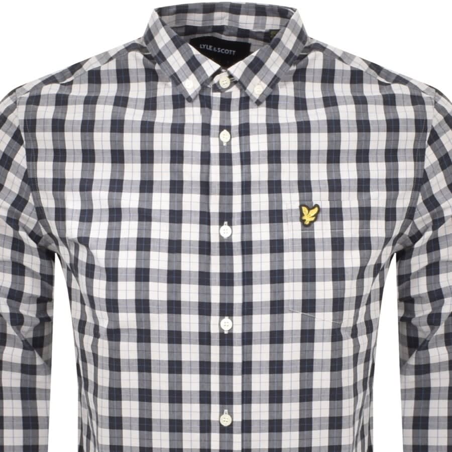 Alternative Image for ProductLyle And Scott Poplin Long Sleeve Shirt Grey2