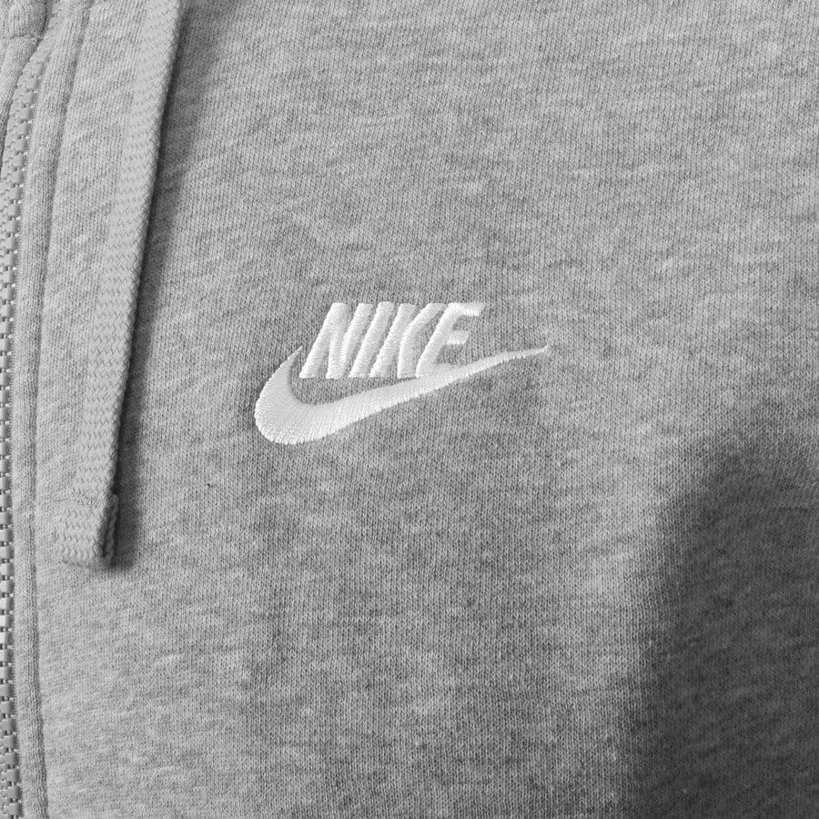 Nike Club Logo Hoodie Grey Mainline Menswear