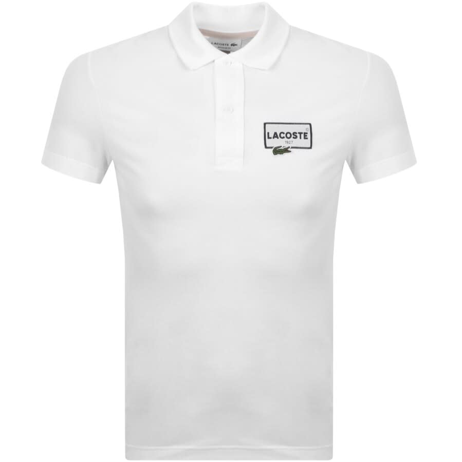 Alternative Image for ProductLacoste Short Sleeved Polo T Shirt White1